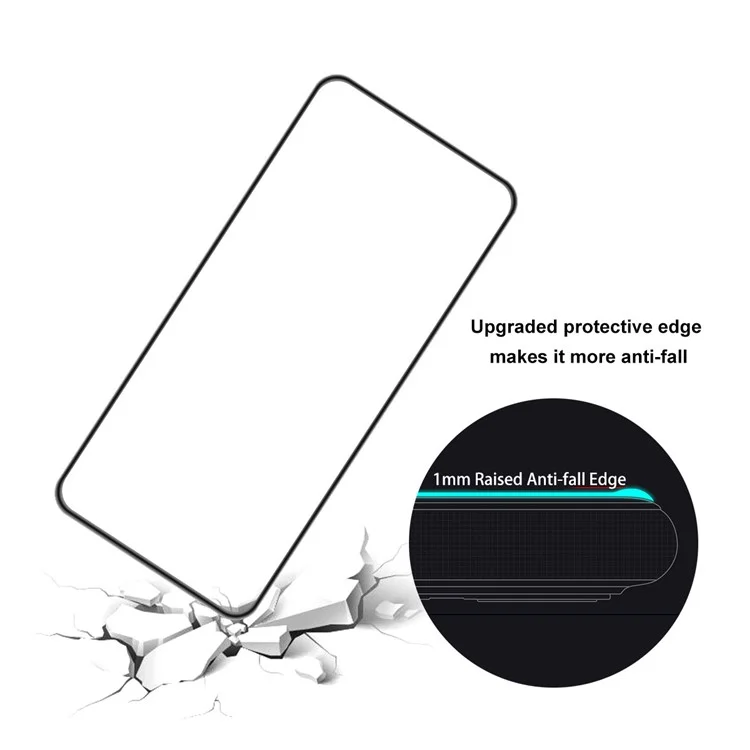 2pcs / Set Hat-Prince Colle Colle 9H Verre Trempé Couvre Complet Couvrir High Transparency Screen Protector Pour Nokia X10 / X20