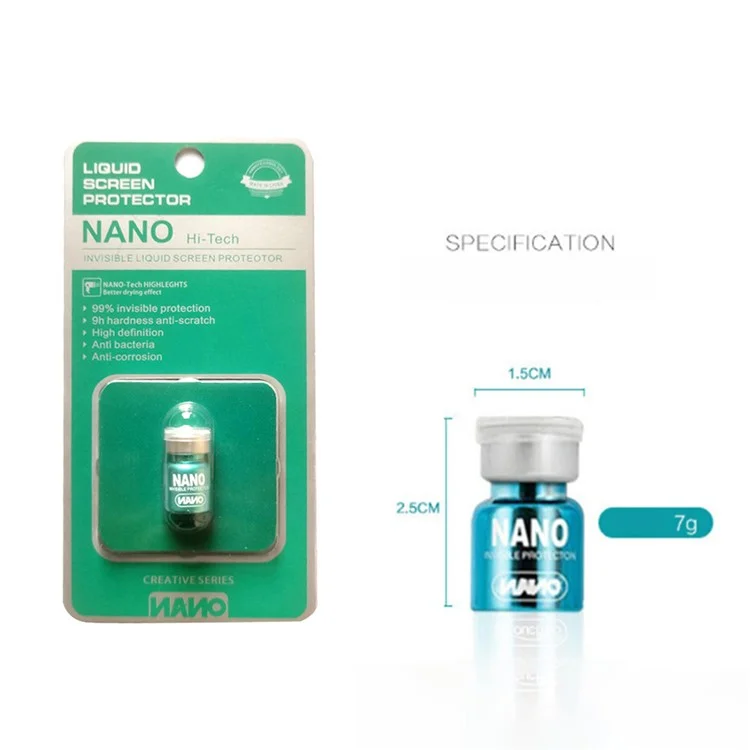 Protector líquido Nano Scratch and Shatter Resistant Nano Protection Liquid Phone Screen Protector