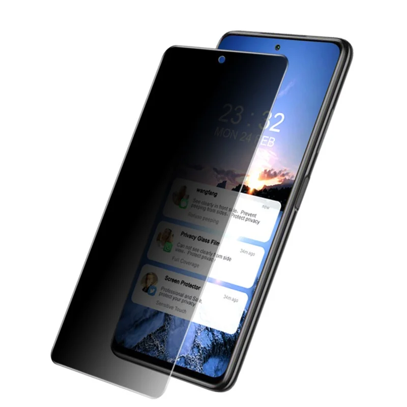 IMAK 9H Твердость Антипросмотр Закаленное Стекло Высокая Износостойкость Защита для Xiaomi Poco X3 / Poco X3 Pro / Poco X3 NFC