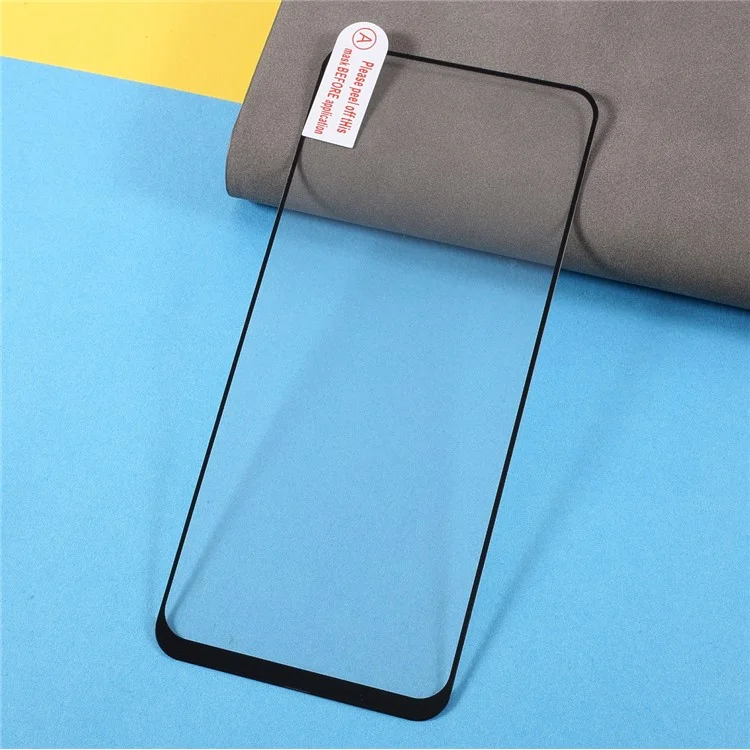 Anti-Scratch Full Glue Silk Print Full Screen Coverage Tempered Glass Protector Film for Oppo A94/F19 Pro
