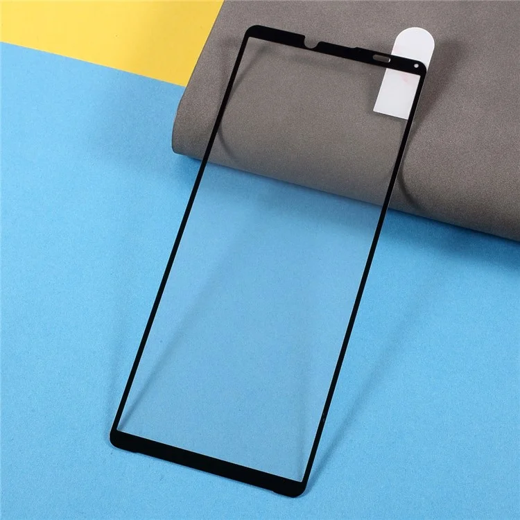 Full Glue Silk Print Full Screen Coverage Anti-Scratch Tempered Glass Protector Film for Sony Xperia 10 III 5G