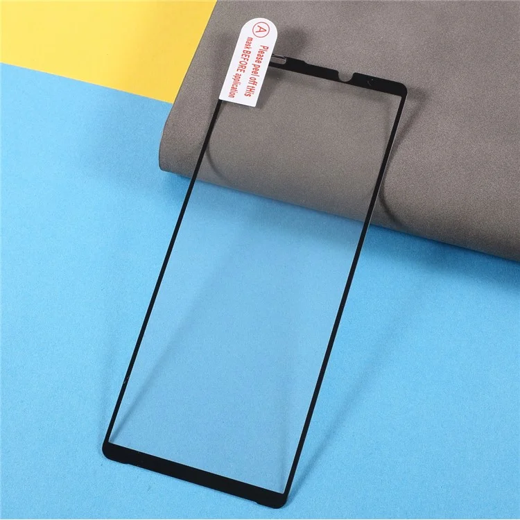 Full Glue Silk Print Full Screen Coverage Anti-Scratch Tempered Glass Protector Film for Sony Xperia 10 III 5G