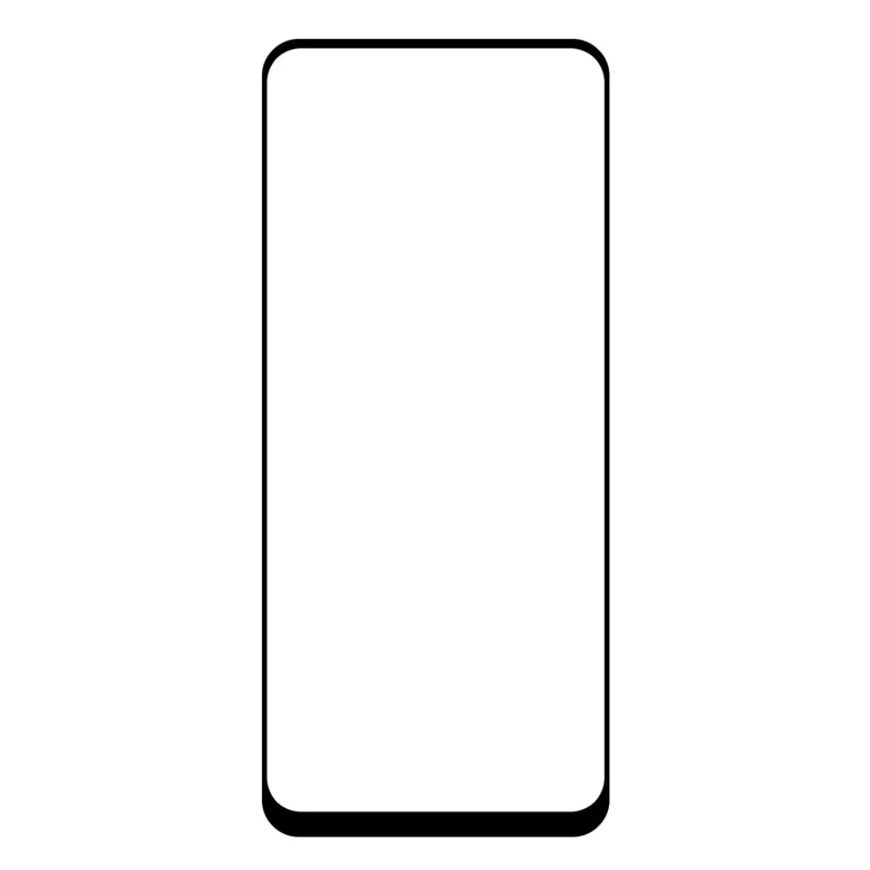 Full Coverage Anti-Scratch Silk Print Tempered Glass Full Glue Screen Protector Film for Oppo A74 5G