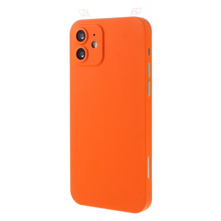 Rurihai Pull Cover Coverse Case Case Устойчивая Защитная Крышка с Защитой Экрана Для Iphone 12 6,1 Дюйма - Апельсин