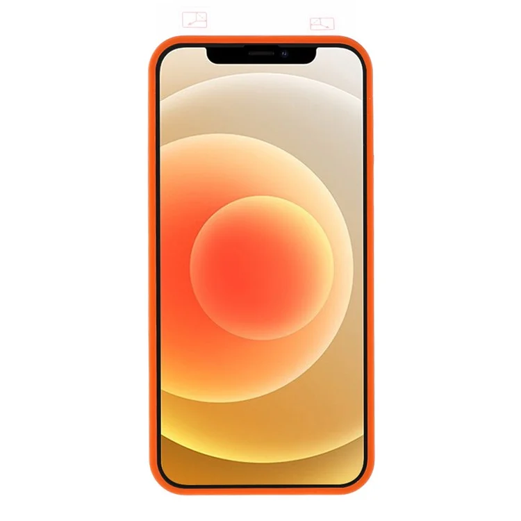 Rurihai Pull Cover Coverse Case Case Устойчивая Защитная Крышка с Защитой Экрана Для Iphone 12 6,1 Дюйма - Апельсин