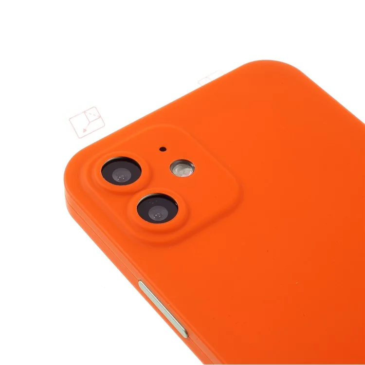 Rurihai Pull Cover Coverse Case Case Устойчивая Защитная Крышка с Защитой Экрана Для Iphone 12 6,1 Дюйма - Апельсин