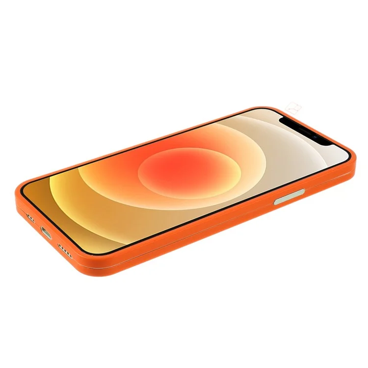 Rurihai Pull Cover Coverse Case Case Устойчивая Защитная Крышка с Защитой Экрана Для Iphone 12 6,1 Дюйма - Апельсин