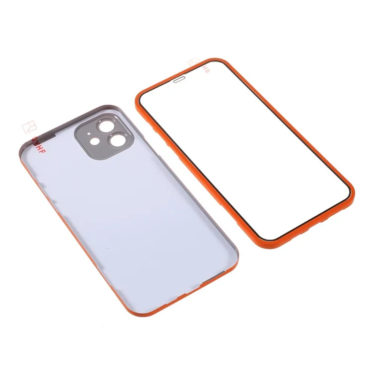 Rurihai Pull Cover Coverse Case Case Устойчивая Защитная Крышка с Защитой Экрана Для Iphone 12 6,1 Дюйма - Апельсин