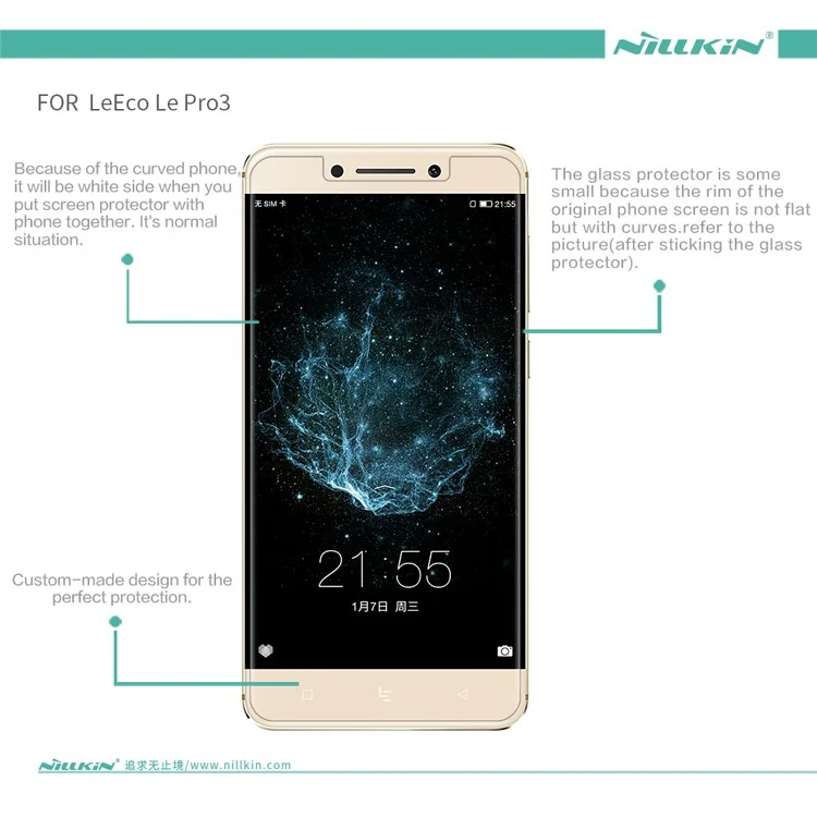 NILLKIN for LeEco Le Pro3 Anti-fingerprint HD Clear Screen Protector Film