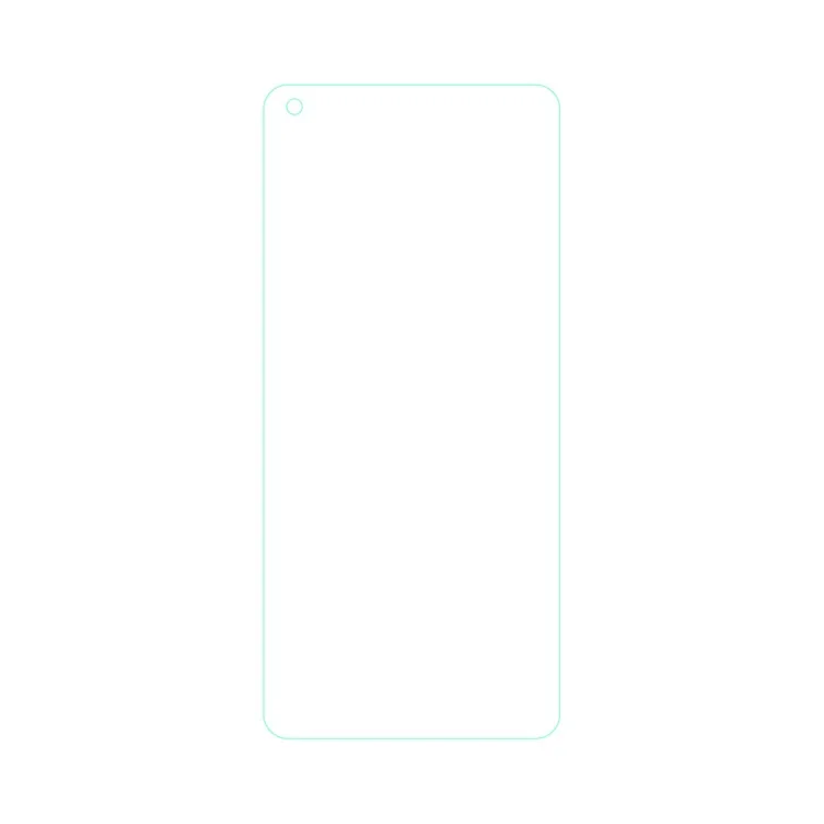 Pour OnePlus Nord CE 5G HD Display 0.3mm Arc Edge Verre trempé Protecteur d'écran Anti-rayures Bulle-Libre Étui Ami Installation facile Film