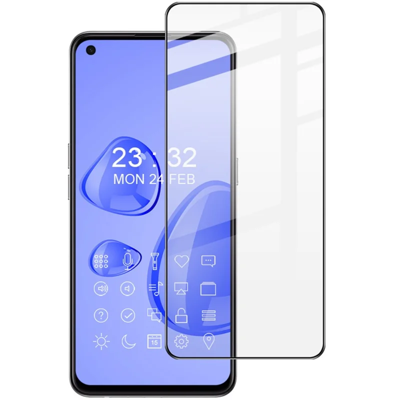 IMAK Pro+ Serie Vollständig geschützter Tempered Glass Bildschirmschutz für Oppo Reno6 5G