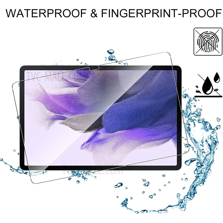 Для Samsung Galaxy Tab S10+ / S9+ / S7 FE / S7+ / S8+ 2.5D Arc Edge Screen Protector Ultra Clear 9H Hardness Anti-Explosion Tempered Glass Film