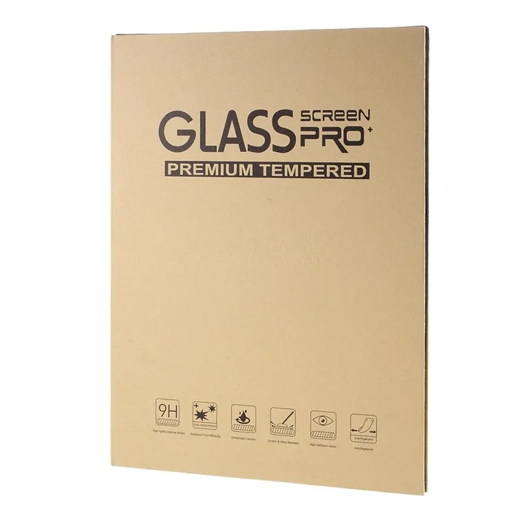 2pcs Straight Edge Explosion-proof Tempered Glass Screen Protector Film Guard for Samsung Galaxy Tab S9+ / S8+ / S7 FE