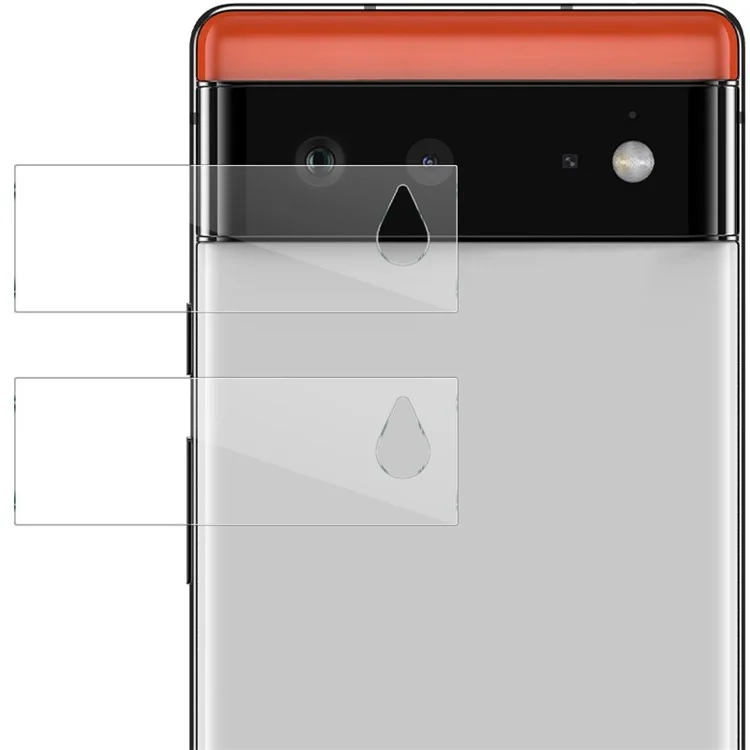 2 Pièces/Pack Film de protection en verre trempé pour objectif de caméra haute définition IMAK pour Google Pixel 6 