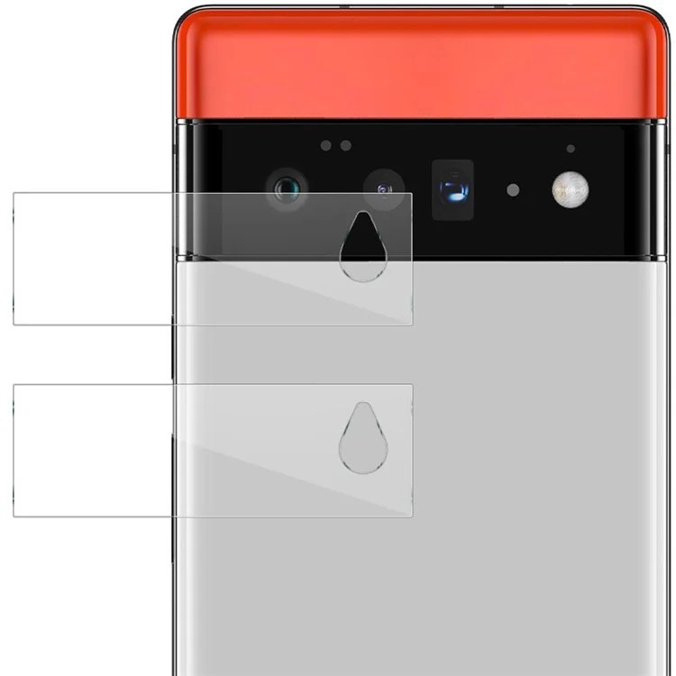 2Pcs/Pack IMAK Alta Definición Anti-arañazos Lente de Cámara Película Protectora de Vidrio Templado para Google Pixel 6 Pro