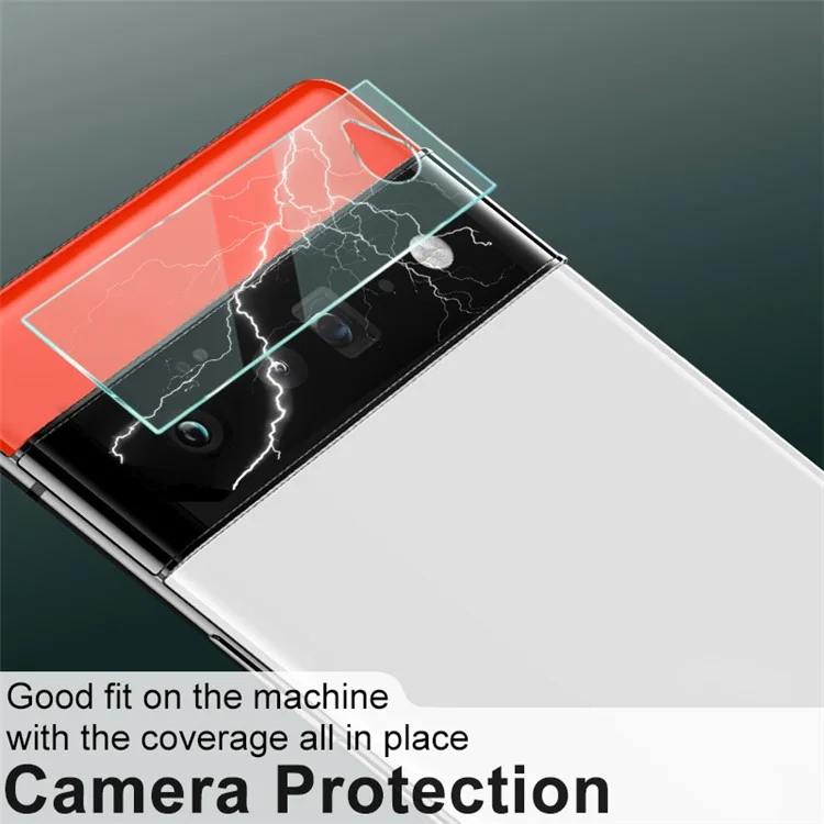 2Pcs/Pack IMAK Alta Definición Anti-arañazos Lente de Cámara Película Protectora de Vidrio Templado para Google Pixel 6 Pro