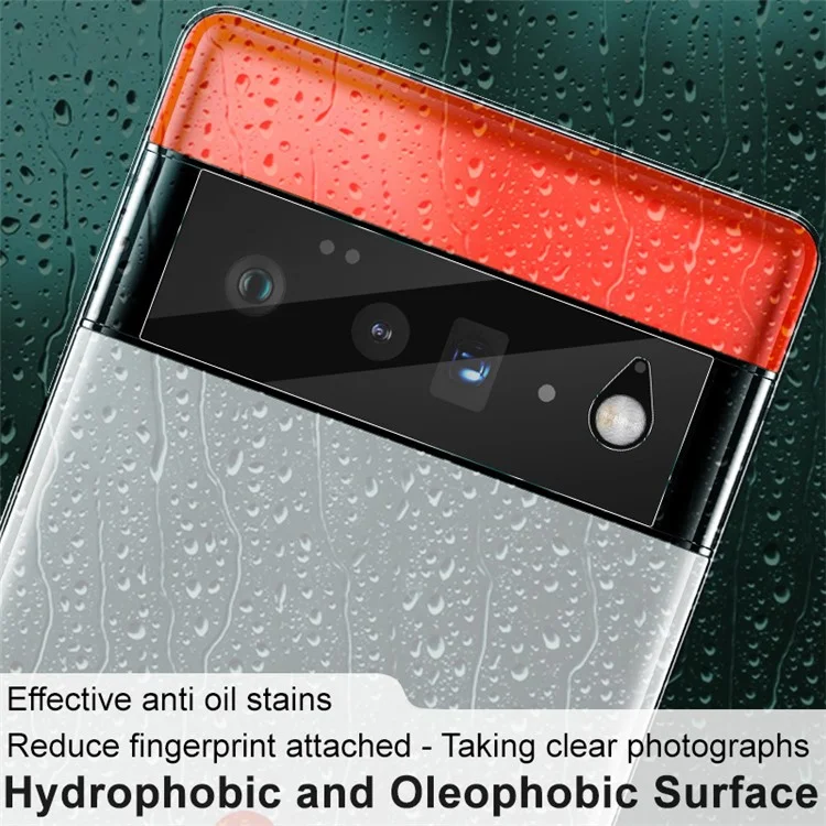 2Pcs/Pack IMAK Alta Definición Anti-arañazos Lente de Cámara Película Protectora de Vidrio Templado para Google Pixel 6 Pro
