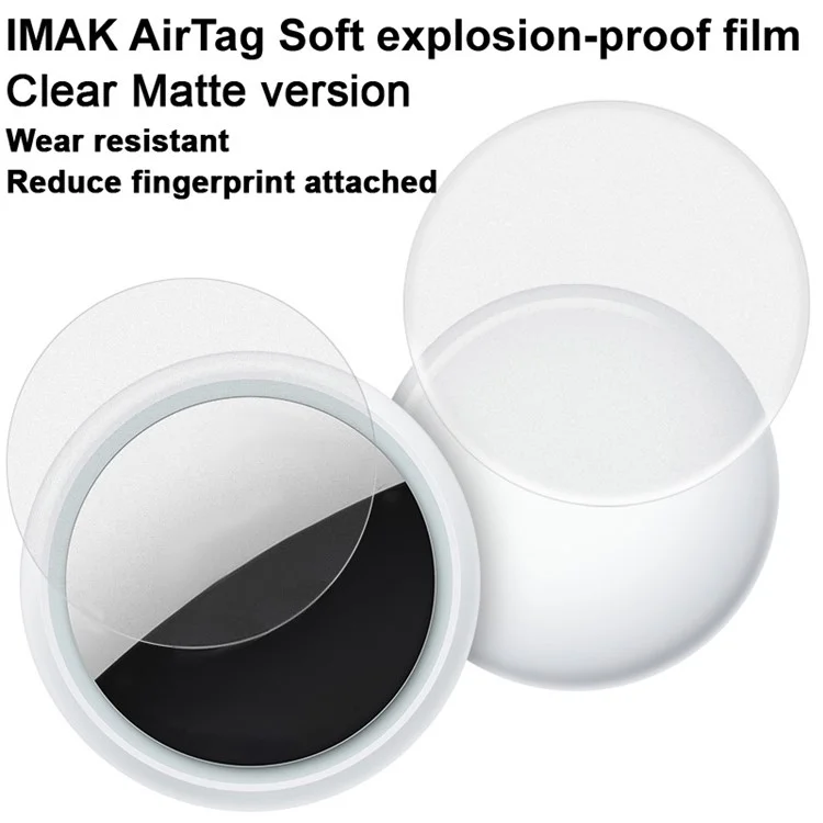 Imak Ultra Clear TPU Hydrogel Film III HD Frente e Back Film Para Airtag