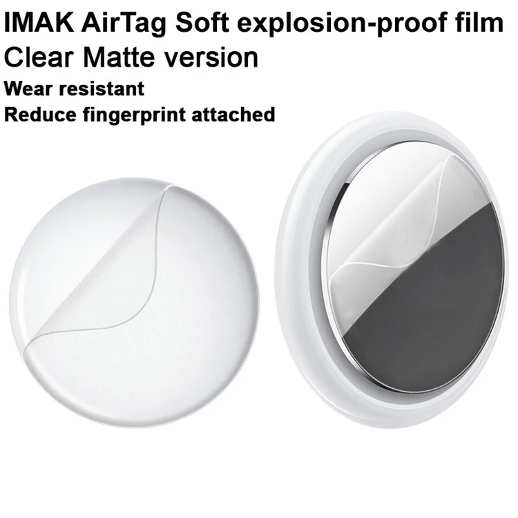 Imak Ultra Clear TPU Hydrogel Film III HD Frente e Back Film Para Airtag