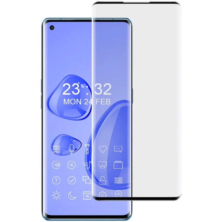 IMAK 3D Curved Full Screen HD Tempered Glass Screen Protector per Oppo Reno6 Pro+ 5G/Pro 5G (Snapdragon)