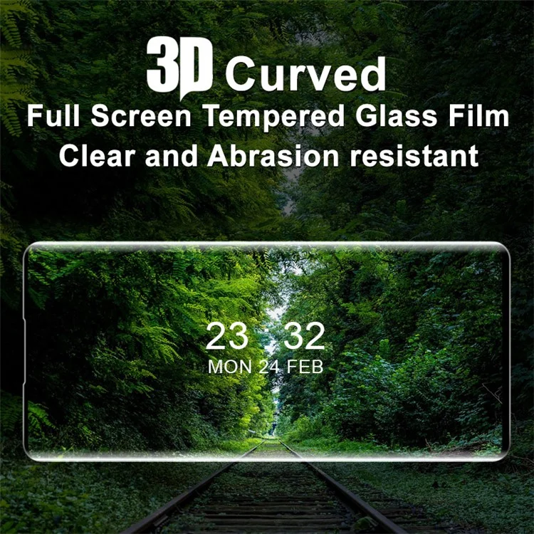IMAK 3D Curved Full Screen HD Tempered Glass Screen Protector per Oppo Reno6 Pro+ 5G/Pro 5G (Snapdragon)