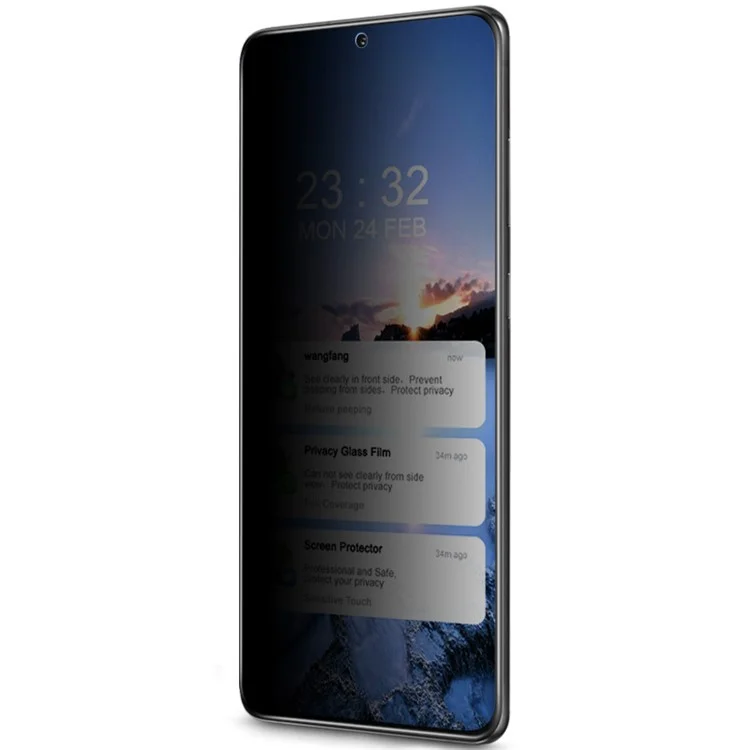 IMAK 9H Dureza Espejo Pantalla Táctil Anti-espía Película Protectora de Vidrio Templado para Samsung Galaxy S21 FE