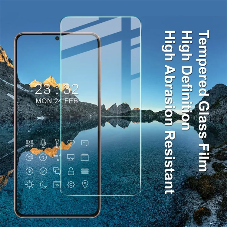 Protector de pantalla de vidrio templado a prueba de roturas IMAK H Series HD Membrane para Samsung Galaxy S21 FE 5G