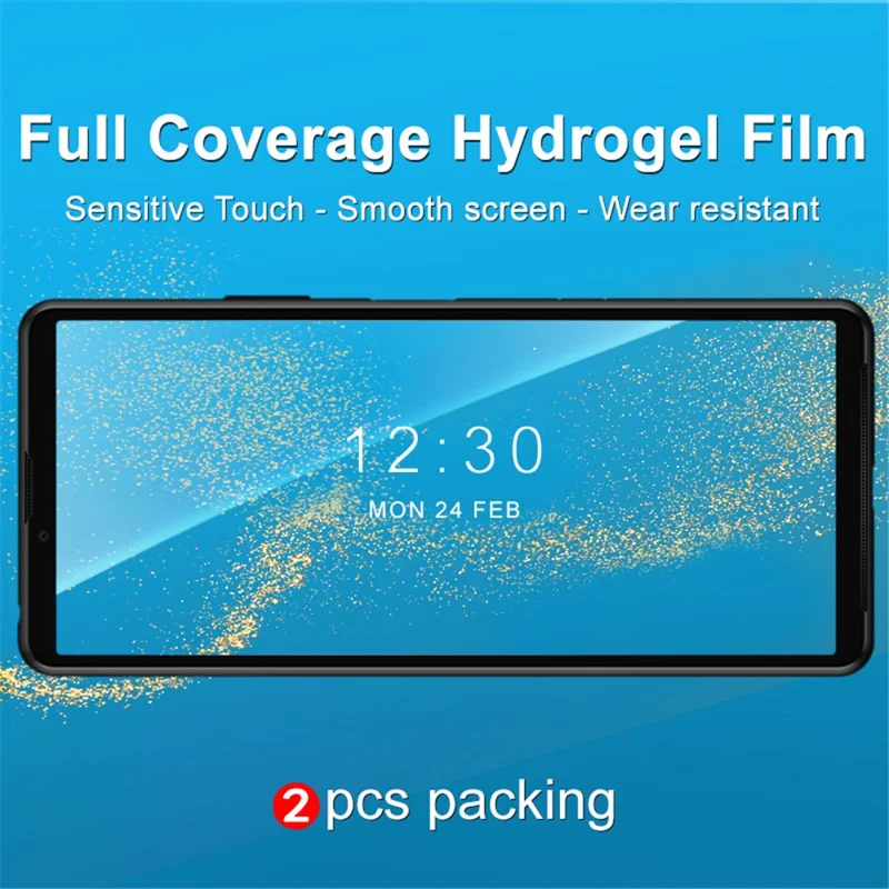 IMAK 2Pcs/Set Anti-explosion Hydrogel Film III HD Clear TPU Skin Film Screen Protector for Sony Xperia 10 III 5G