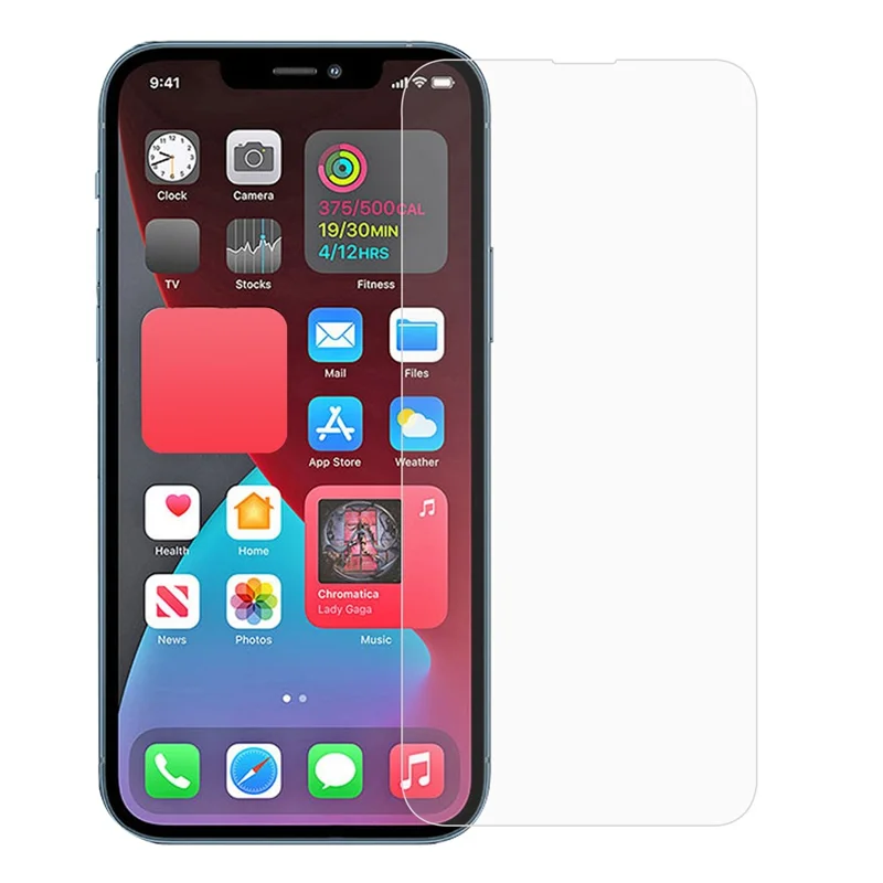 Protetor de Ecrã para iPhone 13 / 13 Pro / 14, Vidro Temperado HD Transparente 2.5D, Anti-risco, Resposta Sensível