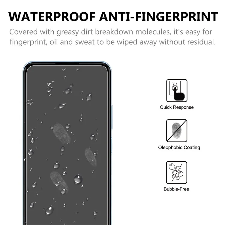 Protecteur D'écran en Verre Trempé Libre Anti-rayures 2.5d Bubble Free Temperred Pour Xiaomi Mi 11 Lite 4G / 5G / 11 Lite 5G NE