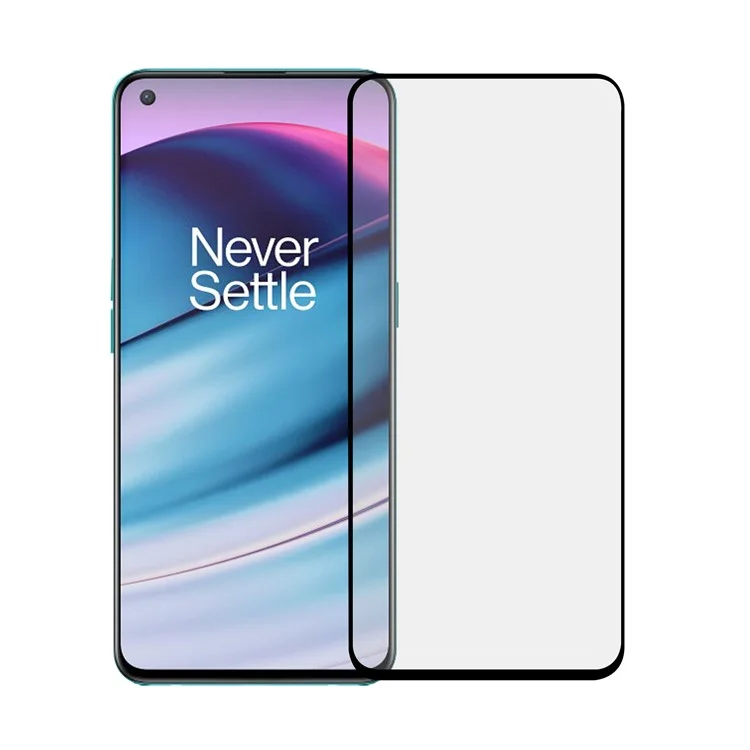 Película de Vidrio Templado Ultra Clara con Bordes Negros Completos y Pegamento Completo para OnePlus Nord CE 5G