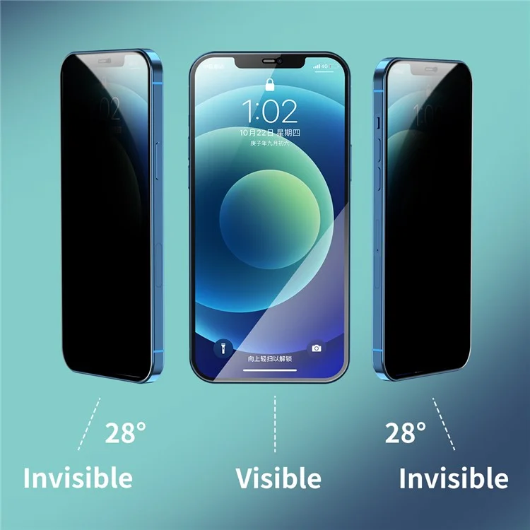 ENKAY HAT PRINCE 28° Anti-spy Full Coverage Tempered Glass Screen Protector Film for iPhone 11 Pro 5.8 inch / XS 5.8 inch / X