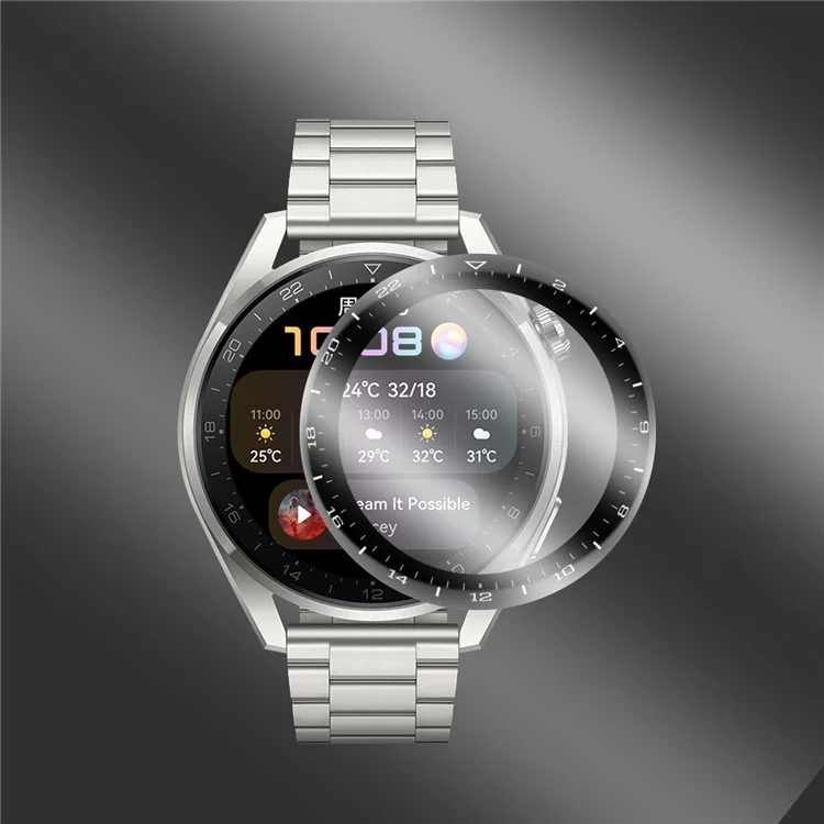 ENKAY HAT PRINCE 3D Curved Soft PC Edge + PMMA Full Screen Tempered Glass Protector Film for Huawei Watch 3 Pro 48mm