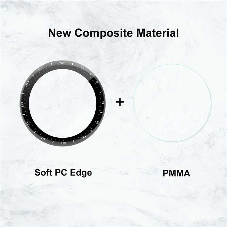 ENKAY HAT PRINCE 3D Curved Soft PC Edge + PMMA Full Screen Tempered Glass Protector Film for Huawei Watch 3 Pro 48mm