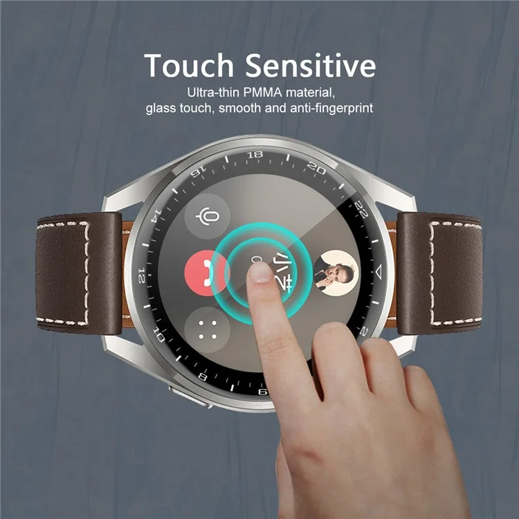 ENKAY HAT PRINCE 3D Curved Soft PC Edge + PMMA Full Screen Tempered Glass Protector Film for Huawei Watch 3 Pro 48mm