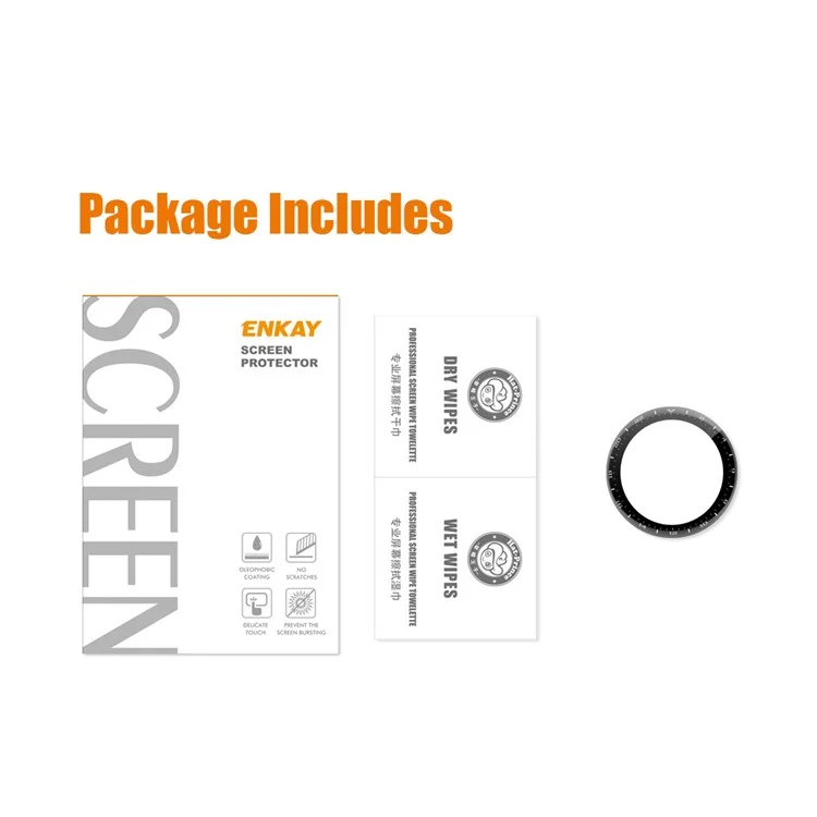 ENKAY HAT PRINCE 3D Curved Soft PC Edge + PMMA Full Screen Tempered Glass Protector Film for Huawei Watch 3 Pro 48mm