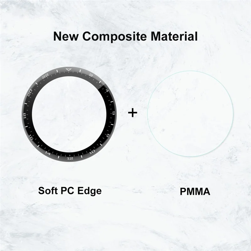 Enkay Hut Prince [5pcs] 3D Gebogene Weiche PC -kante + PMMA in Voller Größe Temperierte Glasschriftenschutzfilme Für Huawei Uhr 3 Pro 48mm