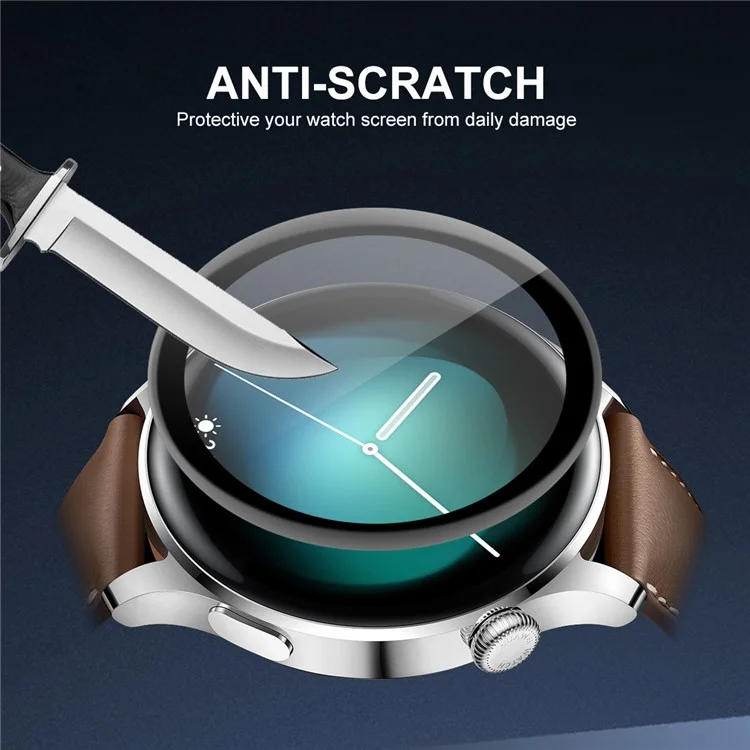 Enkay Hat Prince Cover Full Curred Soft ed Edge + PMMA Temper Glass Protector Para Huawei Watch 3 46 mm