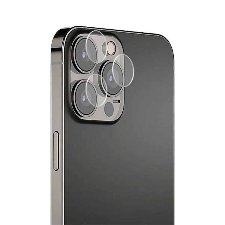 MOCOLO 9H Protecteur d'Objectif Caméra en Verre Trempé HD Couverture Film pour iPhone 13 Pro 6.1 pouces - Transparent