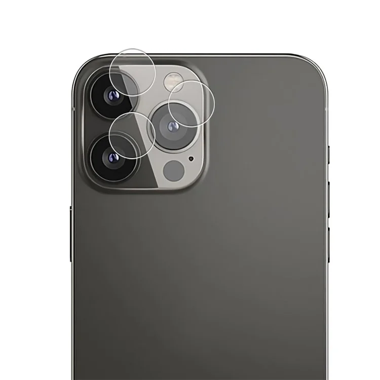 MOCOLO 9H Protecteur d'Objectif Caméra en Verre Trempé HD Couverture Film pour iPhone 13 Pro 6.1 pouces - Transparent