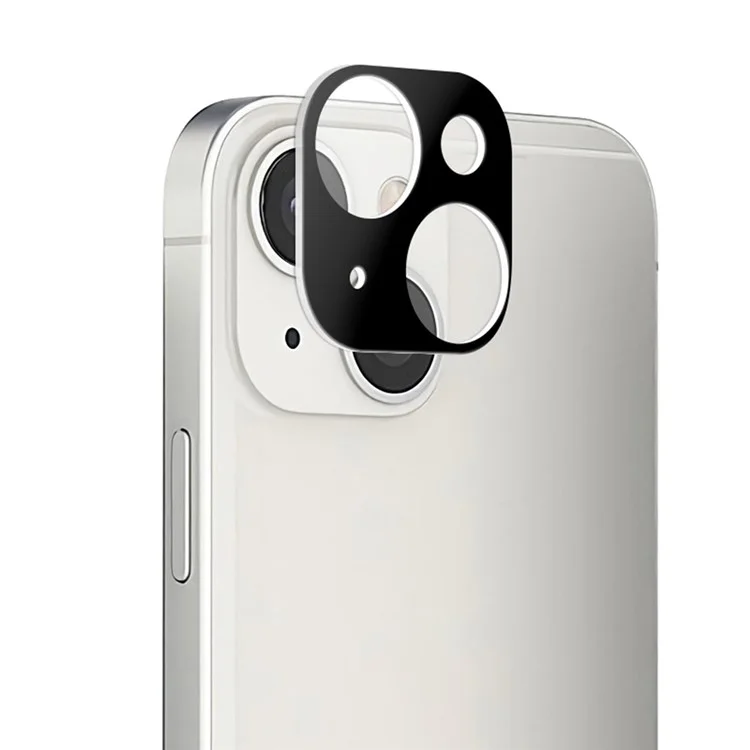 MOCOLO Silk Print Full Coverage Tempered Glass Camera Lens Film für iPhone 13 mini 5.4 Zoll - Schwarz