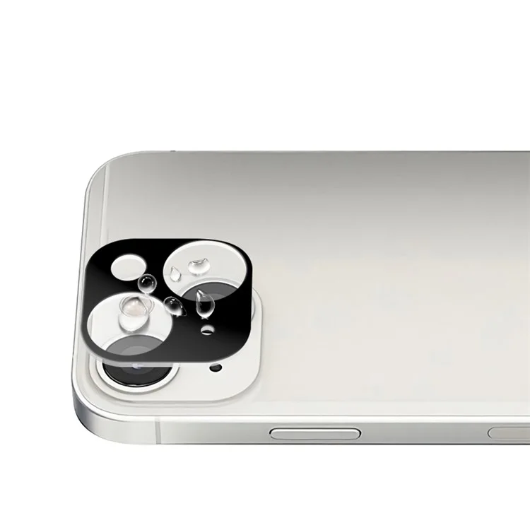 MOCOLO Silk Print Full Coverage Tempered Glass Camera Lens Film für iPhone 13 mini 5.4 Zoll - Schwarz