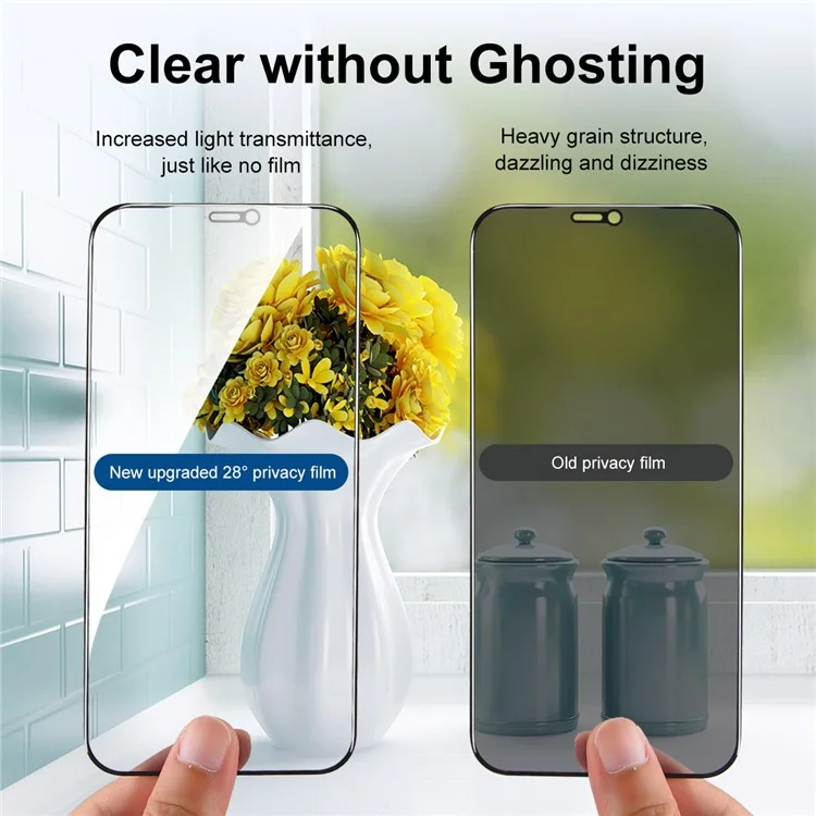 ENKAY HAT PRINCE Anti-glare 28° Anti-spy Privacy Protection Tempered Glass Full Coverage Screen Protector Film for iPhone 11 Pro Max 6.5 inch / XS Max 6.5 inch
