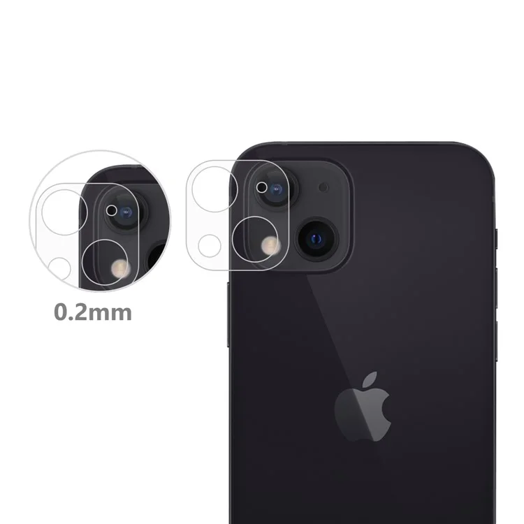 Ultra Clear Tempered Glass Explosion-Resistant HD Camera Lens Films for iPhone 13 mini 5.4 inch