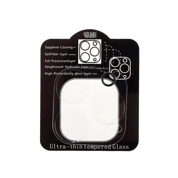 Para iPhone 13 Pro / 13 Pro Max 6.7 polegadas Protector de Lente de Câmera Amigável para Caso 9H Dureza HD Filme de Vidro Temperado Claro