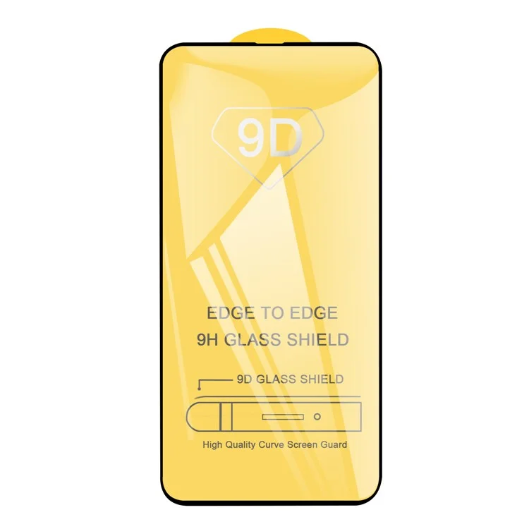Protetor de tela de vidro temperado 9D de cobertura completa para iPhone 13 mini 5,4 polegadas