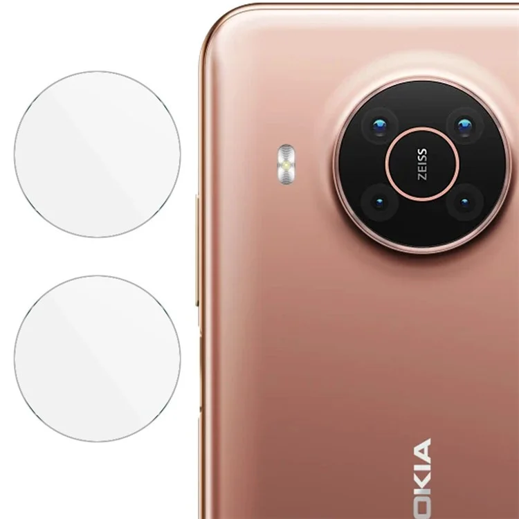 IMAK 2 pièces/paquet Ultra Clear Anti-Scratch Tempered Glass Camera Lens Protector Films pour Nokia X10 / X20