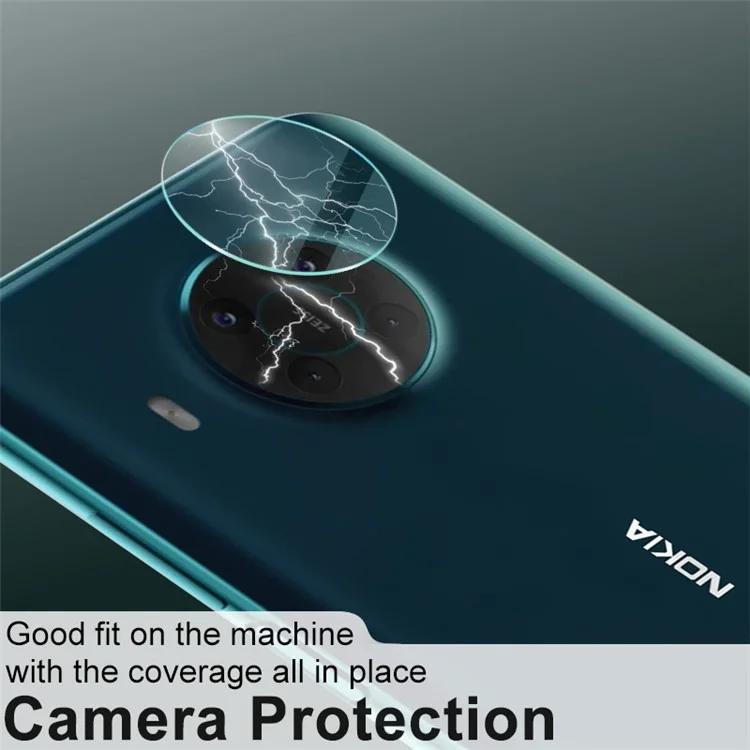 IMAK 2 pièces/paquet Ultra Clear Anti-Scratch Tempered Glass Camera Lens Protector Films pour Nokia X10 / X20