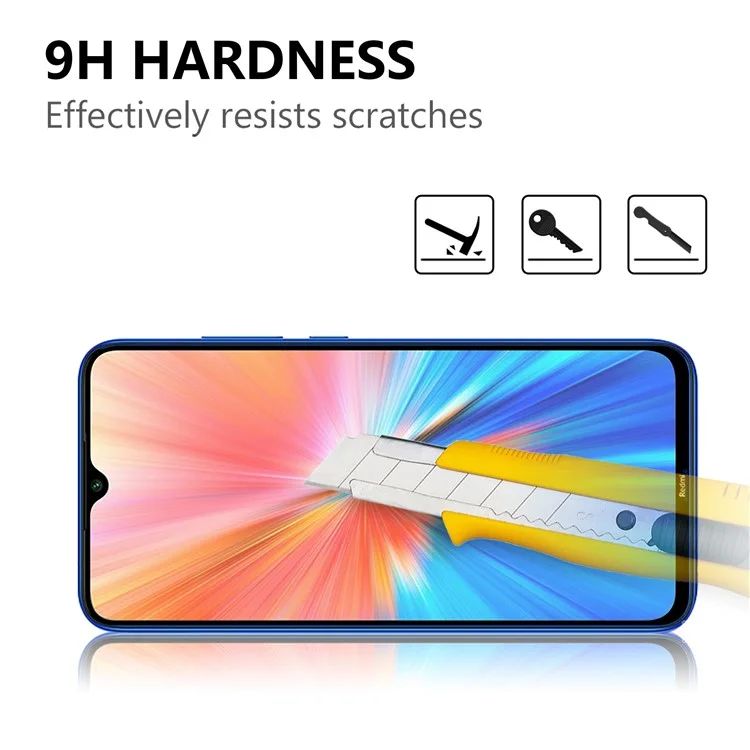 Ultra Clear Full Glue Black Edges Tempered Glass Screen Protector für Xiaomi Redmi Note 8 2021