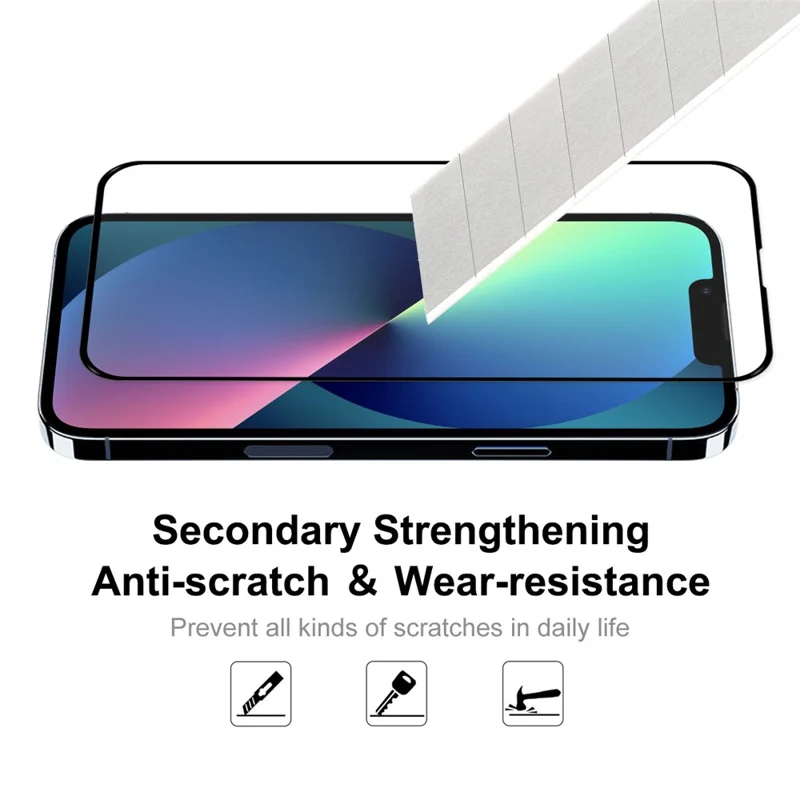 10Pcs/Set ENKAY HAT PRINCE 0.26mm 2.5D 9H Complete Covering Full Glue Tempered Glass Screen Protector for iPhone 13 mini 5.4 inch